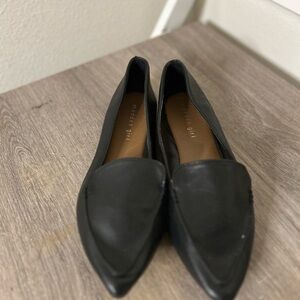 Madden Girl Black Pointed Loafers